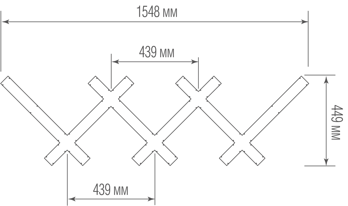 Подвесной светодиодный светильник Donolux DL155X46NW115 RAL9003 spec