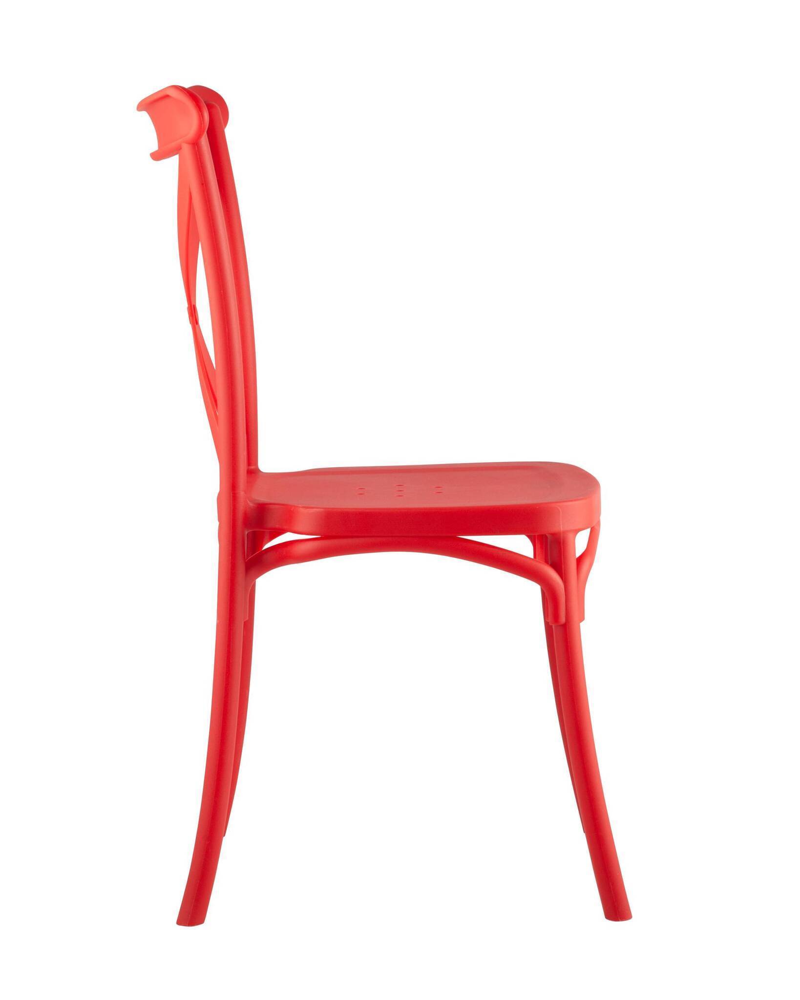 Стул Кроссбэк пластиковый красный Stool Group