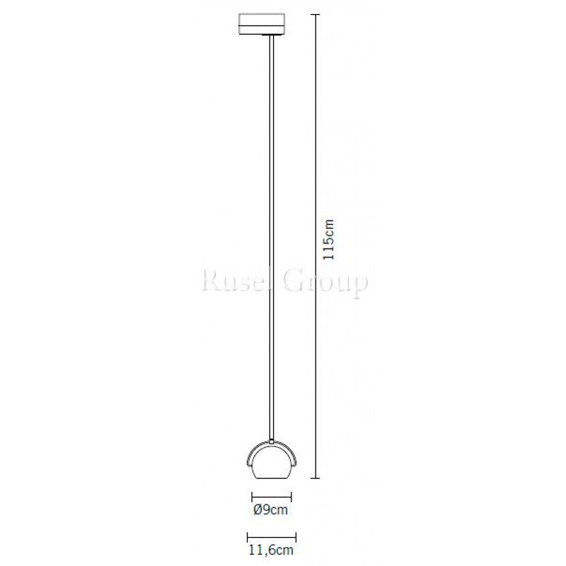 Светильник на шину Fabbian Beluga White D57 J13 01