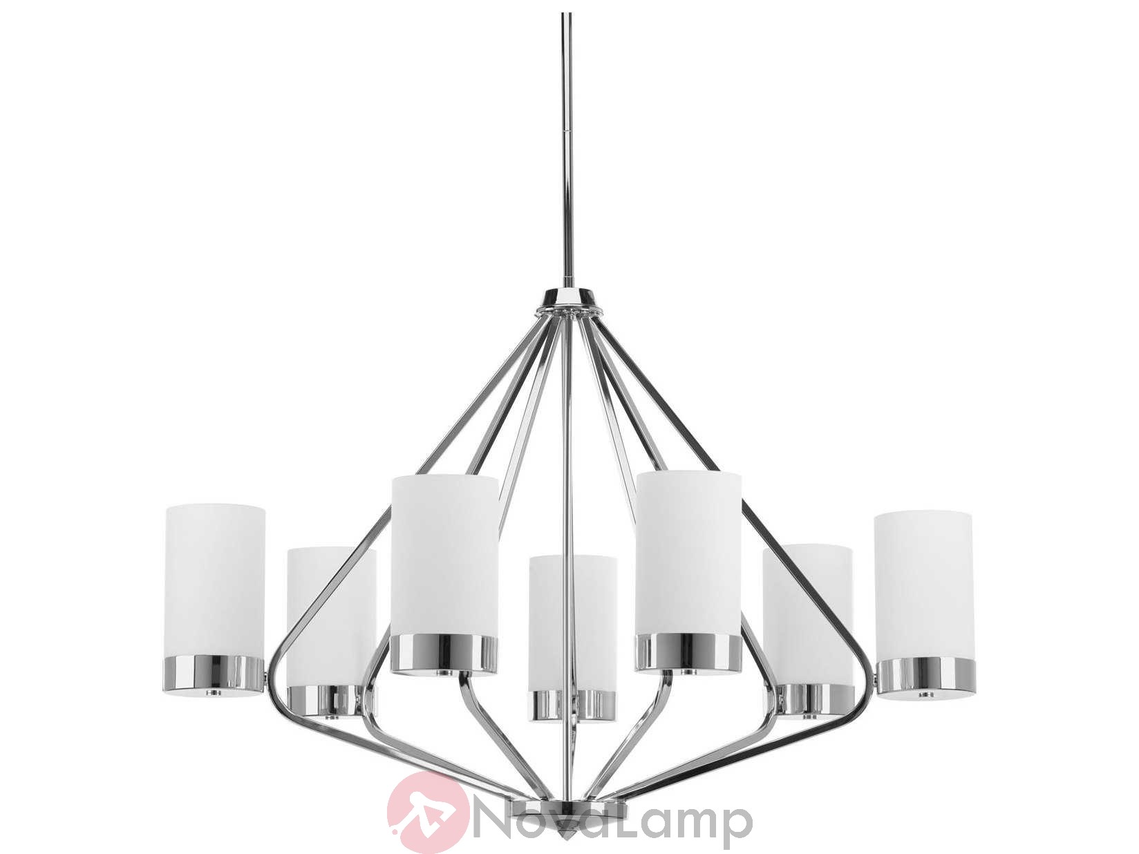 Люстра Progress Lighting Elevate Brushed Bronze Seven-Light Wide Chandelier by ImperiumLoft