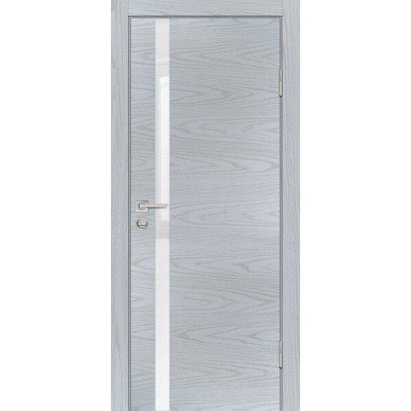Межкомнатная дверь Graf P-8 белоснежный лакобель Дуб скай серый (2000 х 900)