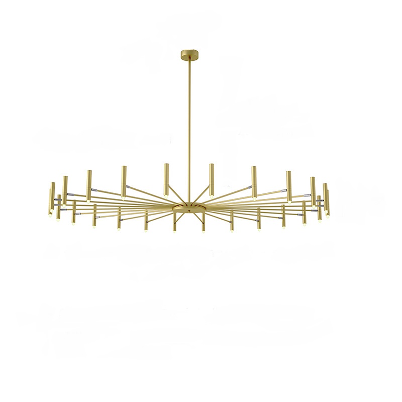 Люстра POP P40 Chandelier 24 lamps D180 Mod.A Gold by ImperiumLoft
