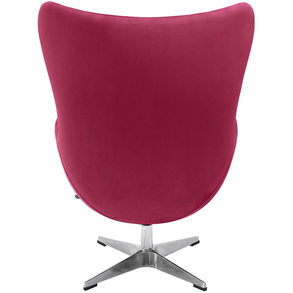 Кресло EGG CHAIR винный, искусственная замша Bradex Home FR 0643