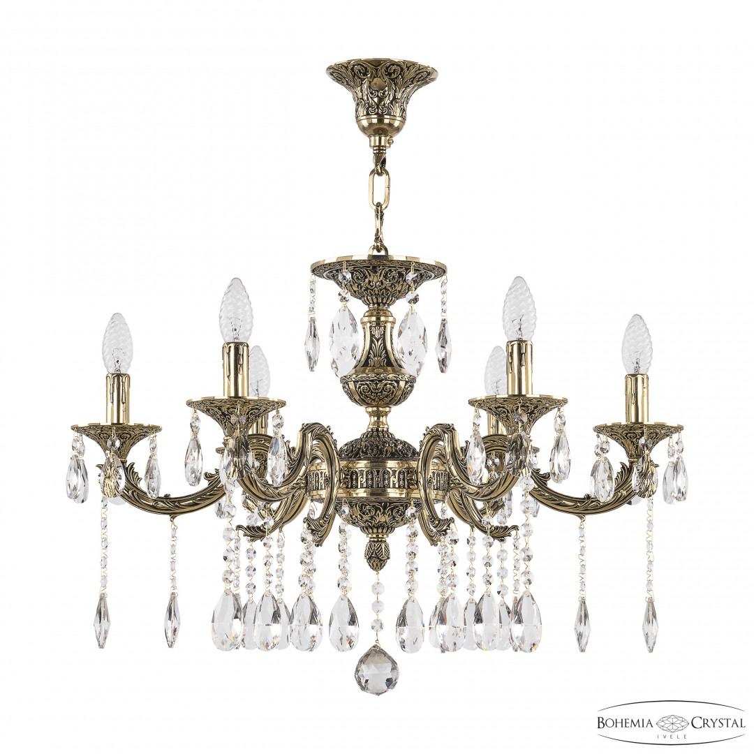 Люстра бронзовая с хрусталём 71210/6/210 A GB