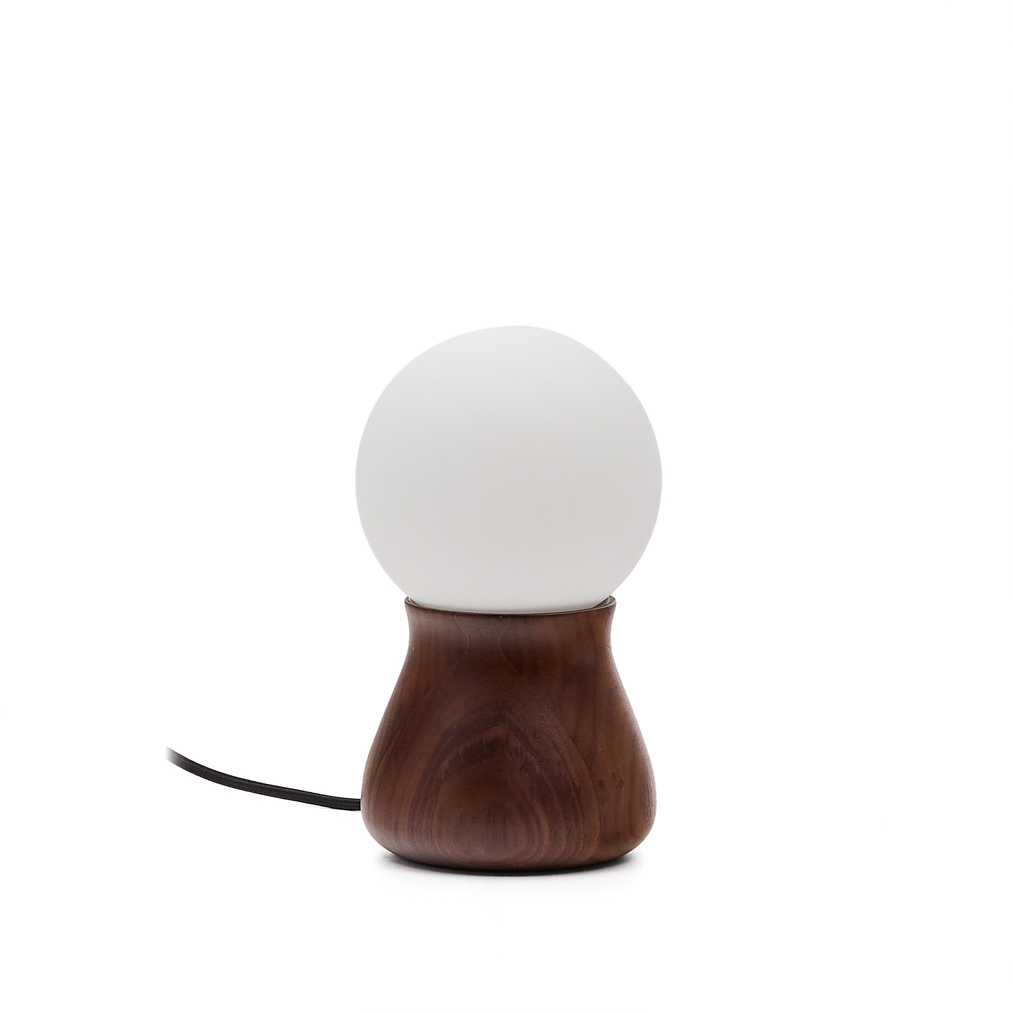 Настольная лампа Okeni из орехового шпона и стекла La Forma (ex Julia Grup)