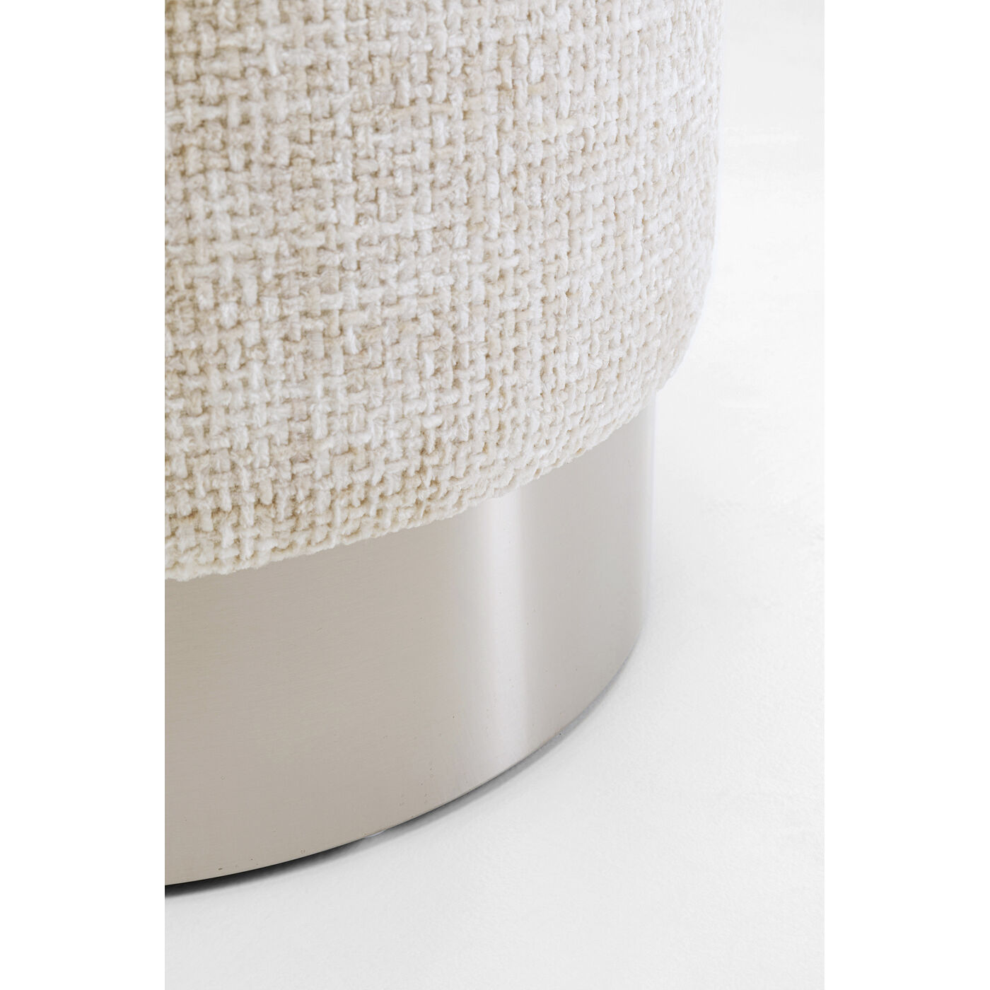 Пуф Cherry Dining Silber Beige Ø39cm KARE 70538