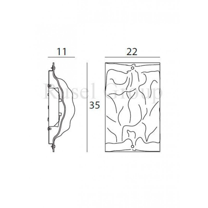 Настенный светильник Linea Light Iceberg 90250