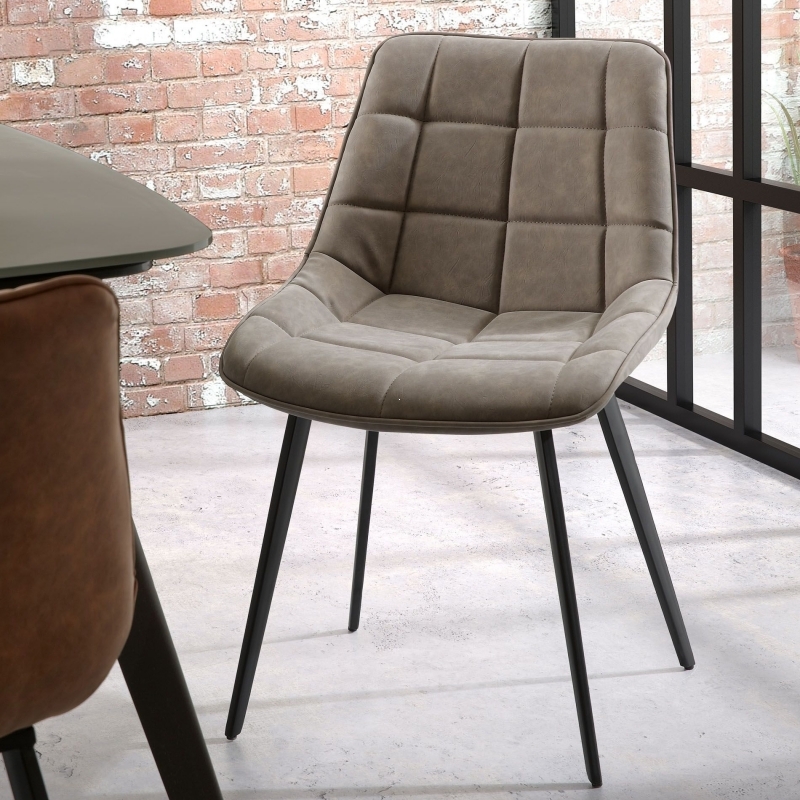 Стул Adah бежево-серый La Forma (ex Julia Grup)