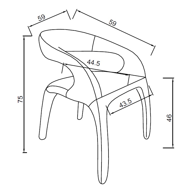 Стул обеденный экокожа бежевый Garda Decor 160KD-57100