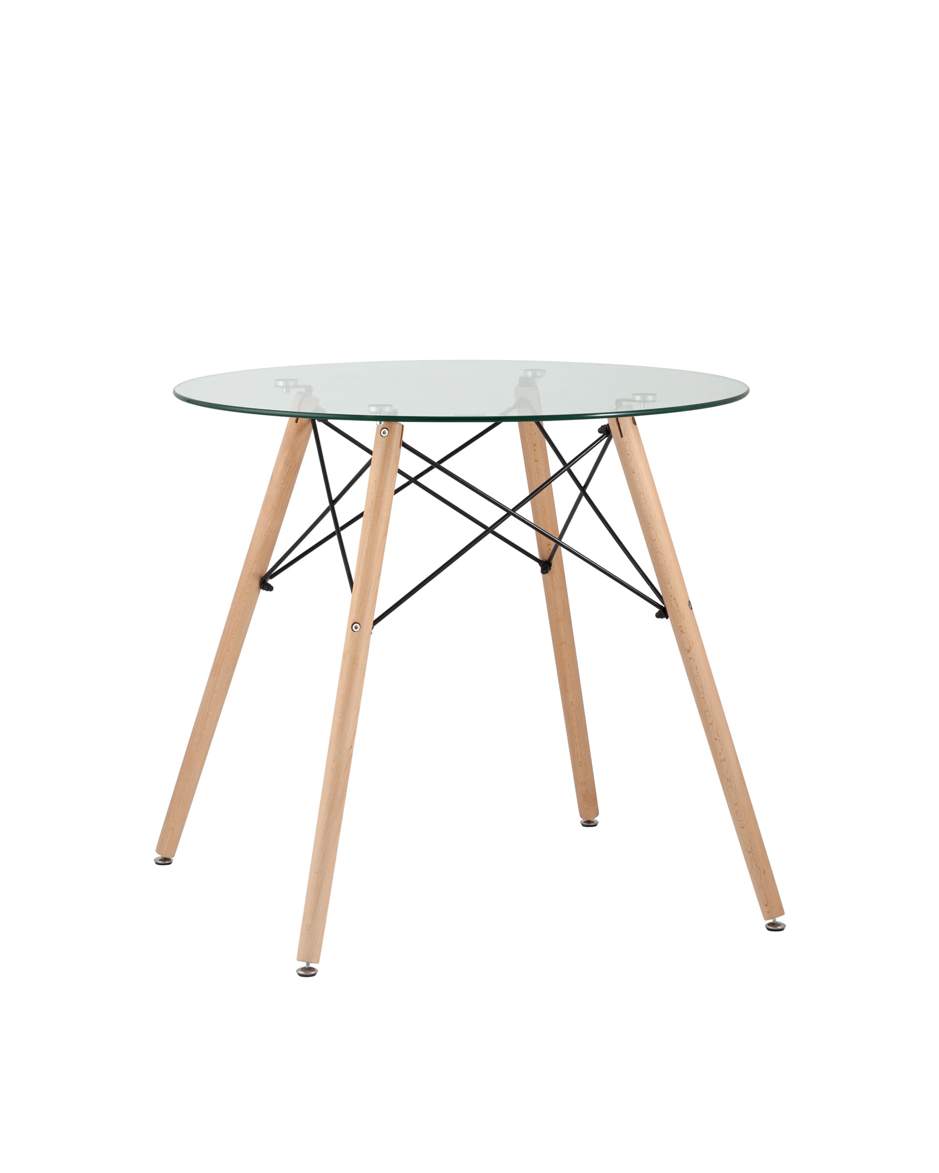 Стол Eames DSW NEW D80 стеклянный Stool Group