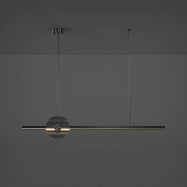 Реечный, рядный светильник ZVI L120 Black by ImperiumLoft