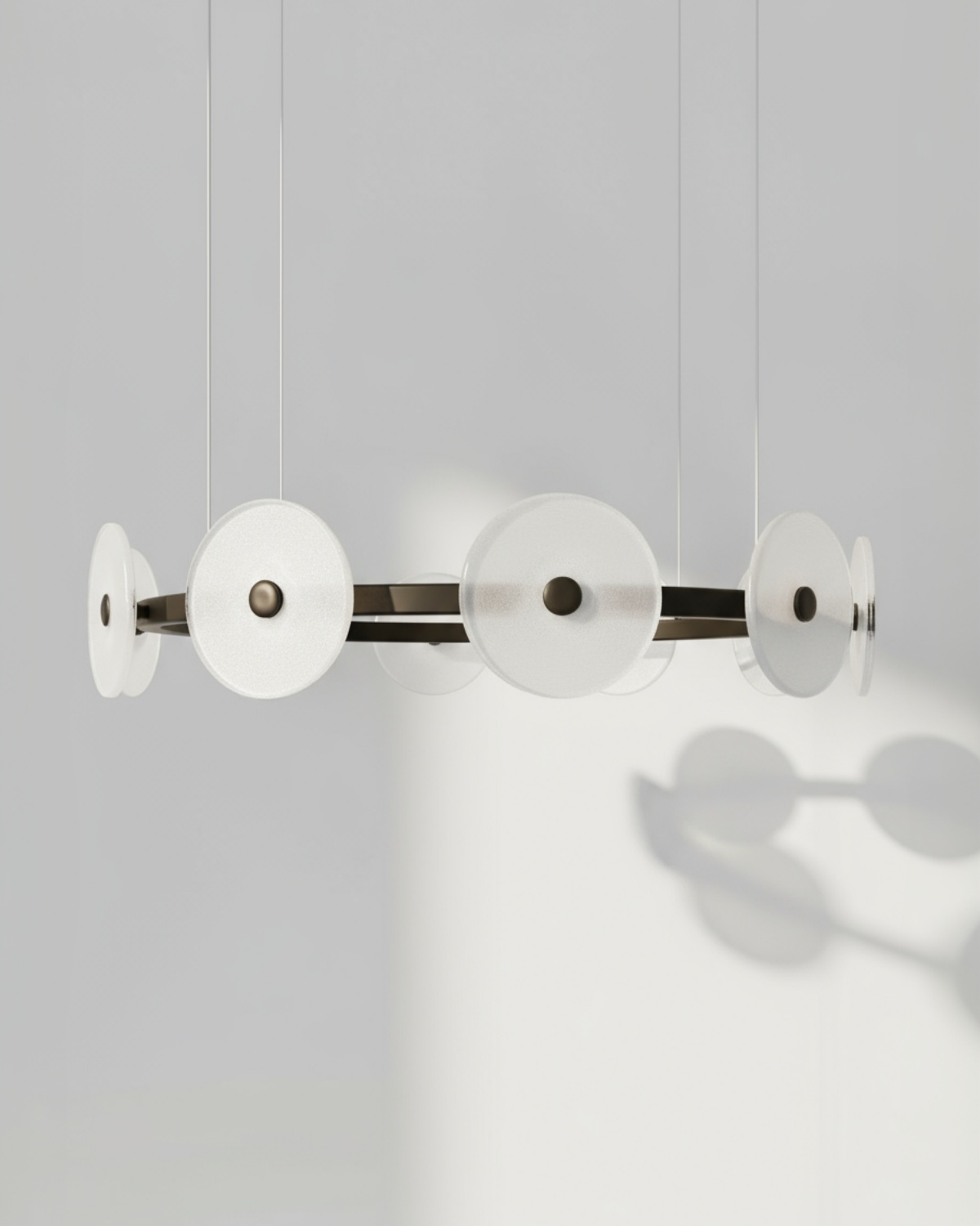 Черная круглая люстра Милфорд Louvre Home LCH460325XNP