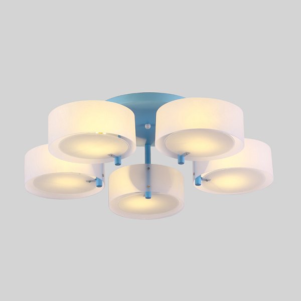 Потолочная люстра HEDDA D73 5 lamps Blue by ImperiumLoft