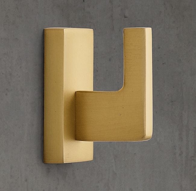 Крючок Restoration Hardware Vauxhall Small Lac.Burnished Brass