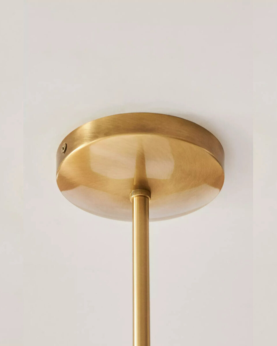 Золотой подвесной светильник Эрин Louvre Home LHLPN040424SWL