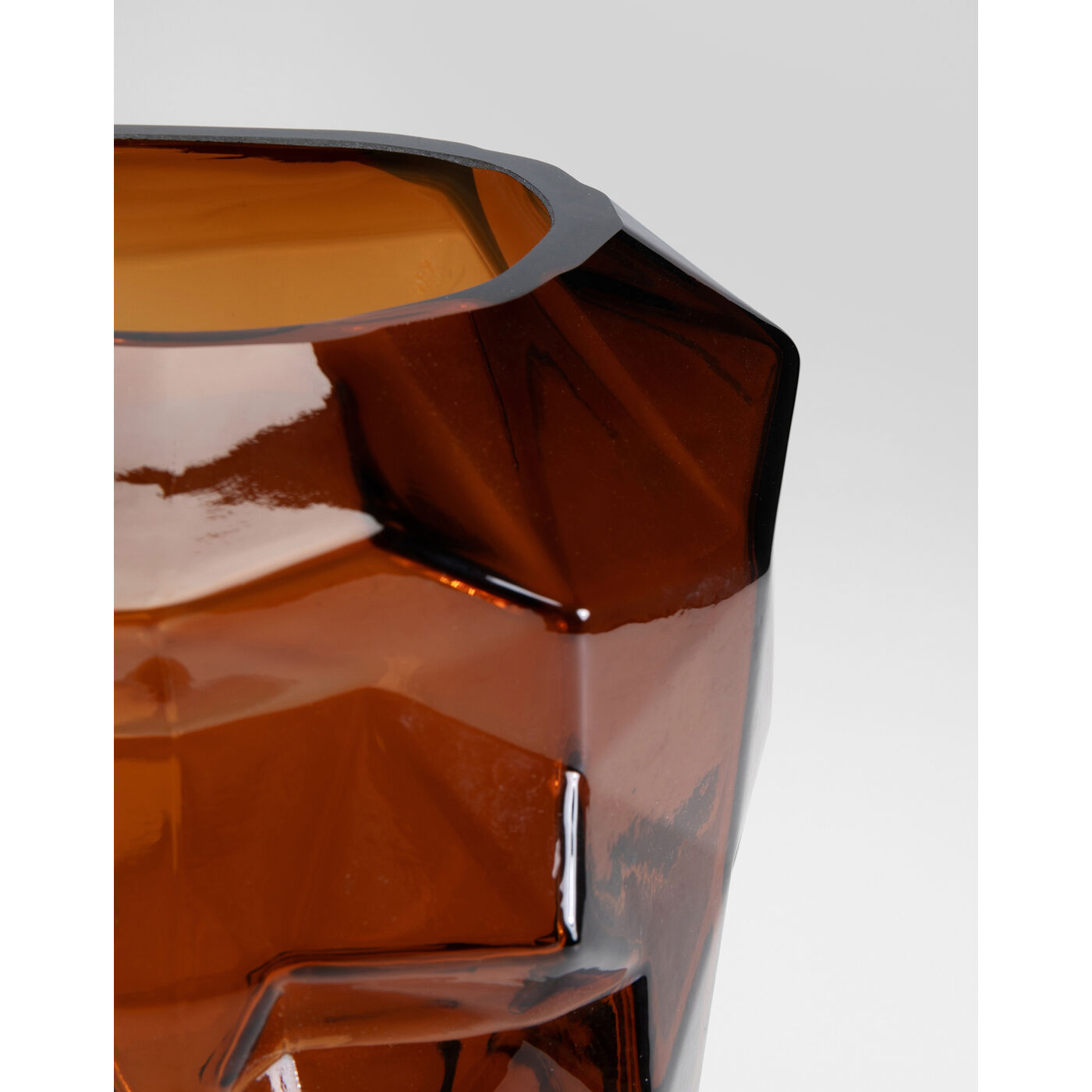 Ваза Prisma Face Brown 30 см KARE 56189