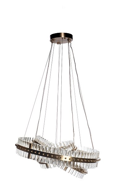Люстра подвесная прозрачное стекло/золото Garda Decor 91GH-30867
