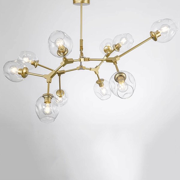 Люстра Адель Branching Bubble Chandelier L11 Brass Amber by ImperiumLoft