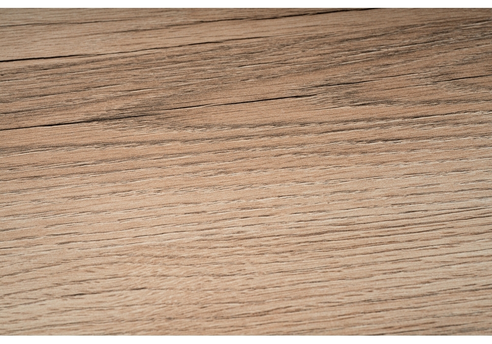 Стол деревянный Woodville Лота Лофт 140 25 мм дуб делано светлый / черный матовый 489612