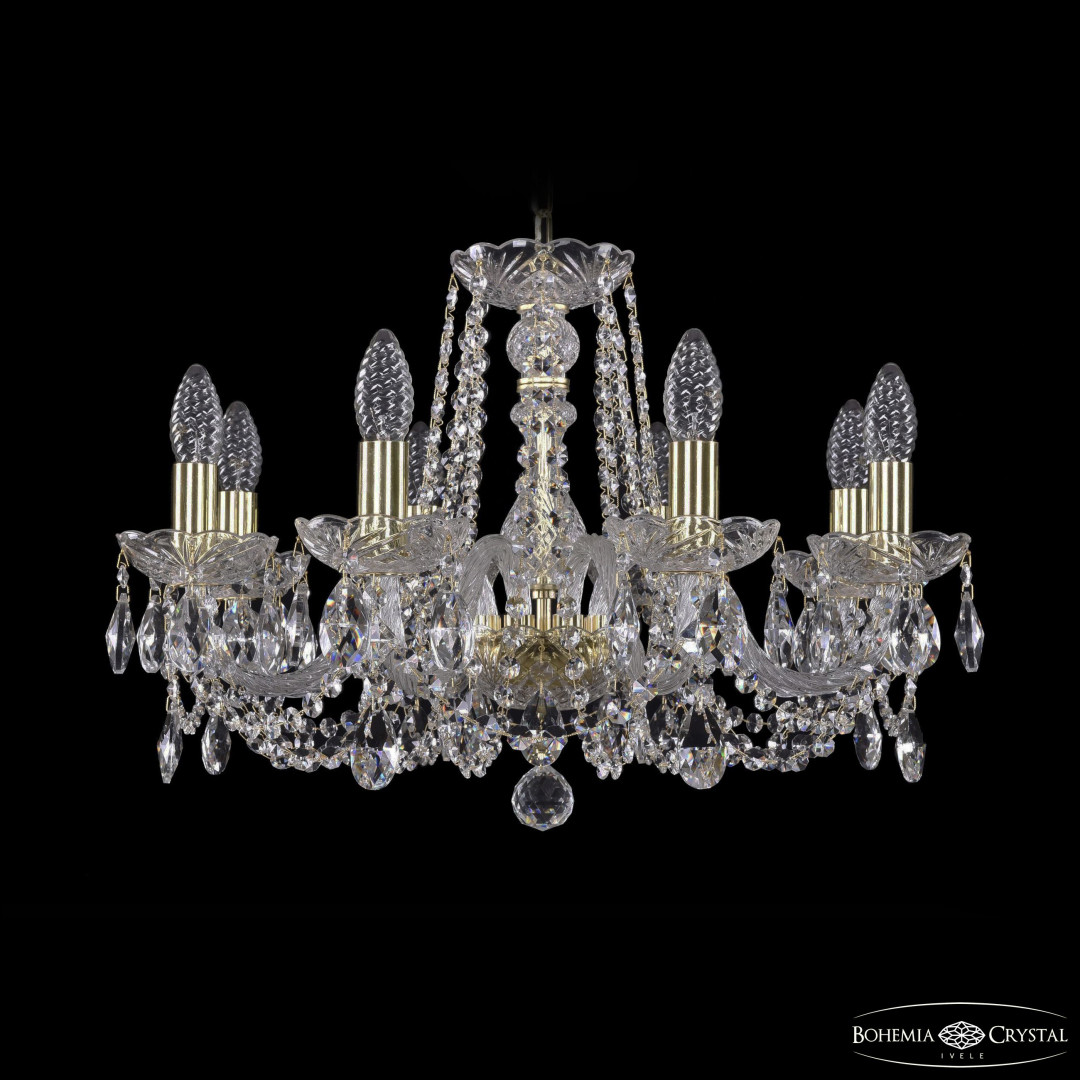 Люстра хрустальная 1402/8/195 G Bohemia Ivele Crystal