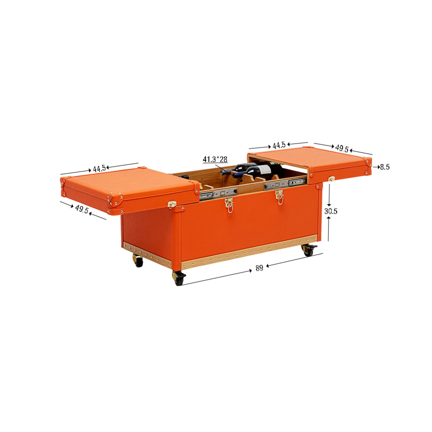 Стол кофейный Bar Monaco Orange 89x50cm KARE 70942