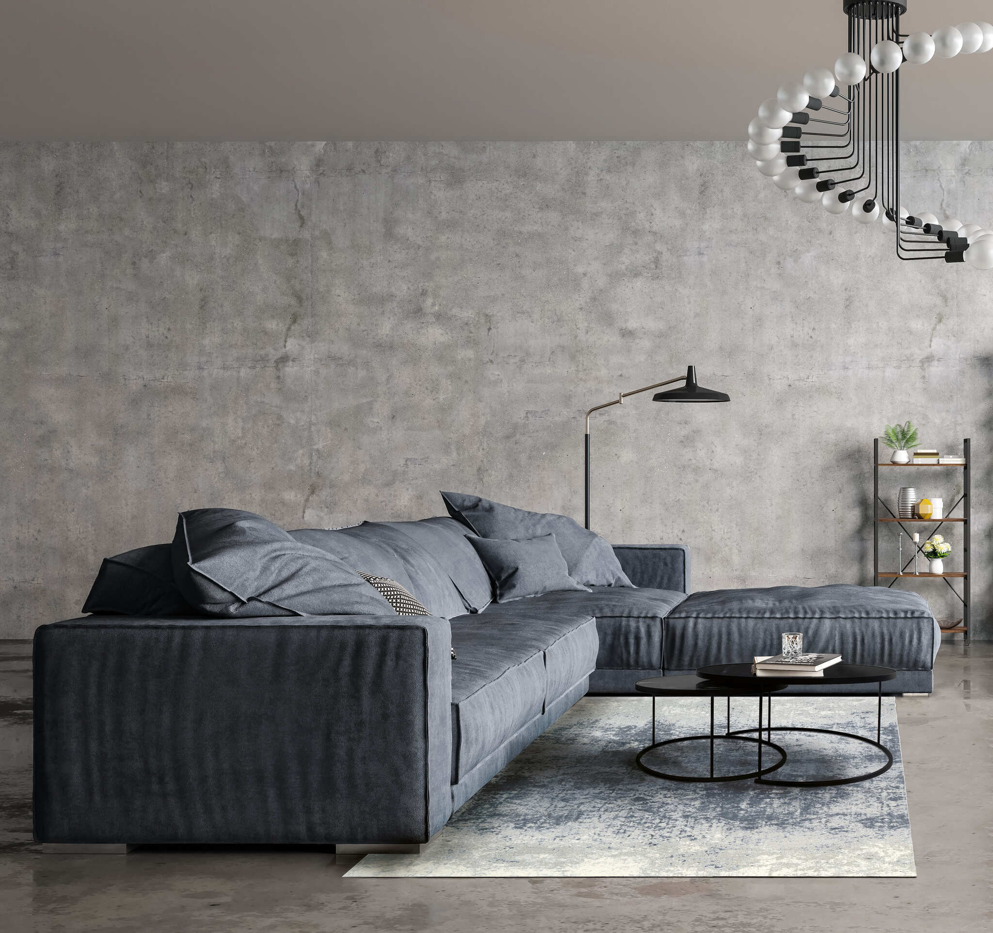 Ковер Carpet Decor ILLUSION BLUE GRAY C1302