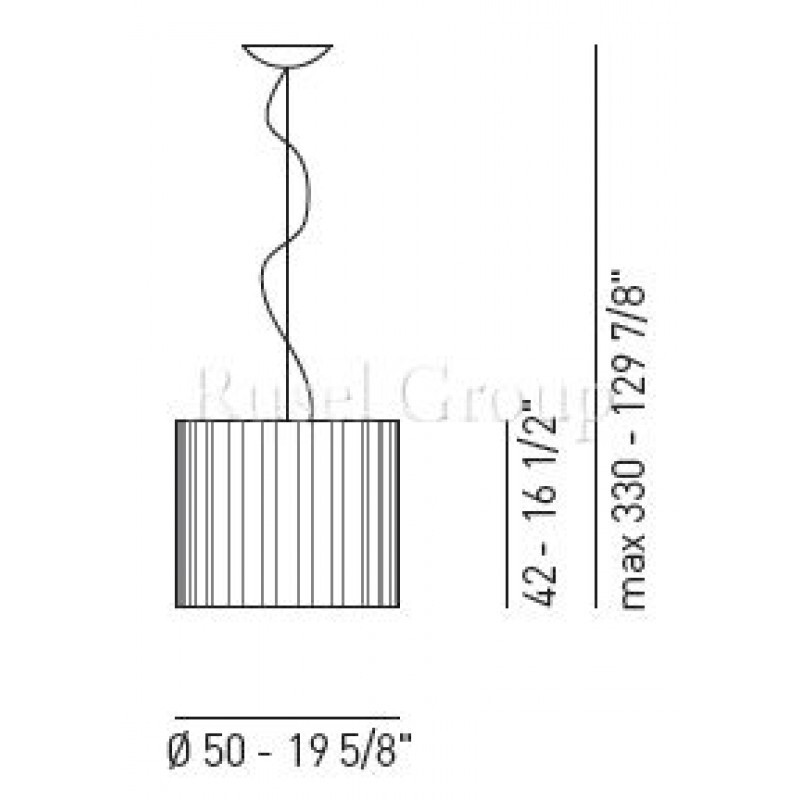Подвесной светильник Axo Light SKIRT SP 50