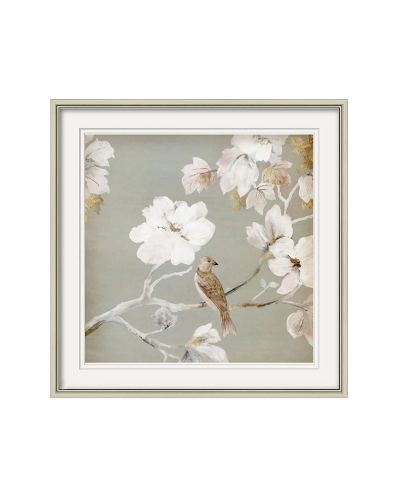 Постер в раме Birds and flowers - I Louvre Home 23P0026