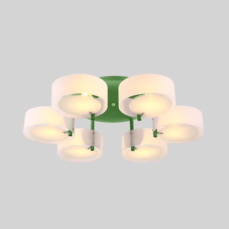 Потолочная люстра HEDDA D73 6 lamps Green by ImperiumLoft