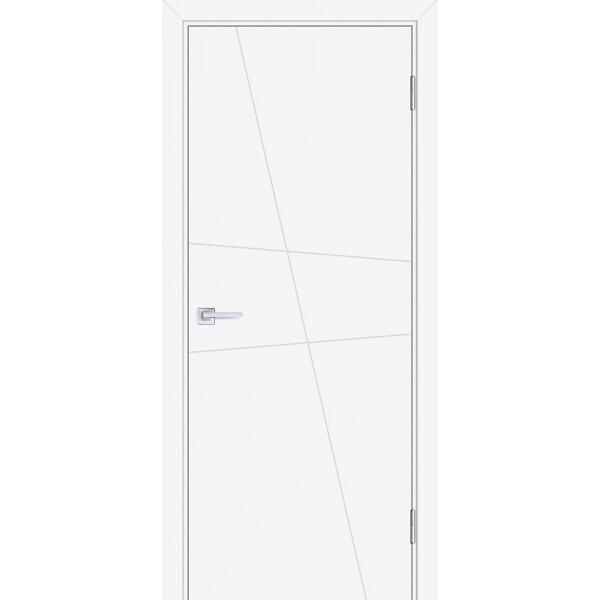 Межкомнатная дверь Graf Смальта-Лайн 02 Белый ral 9003 (2000 х 600)