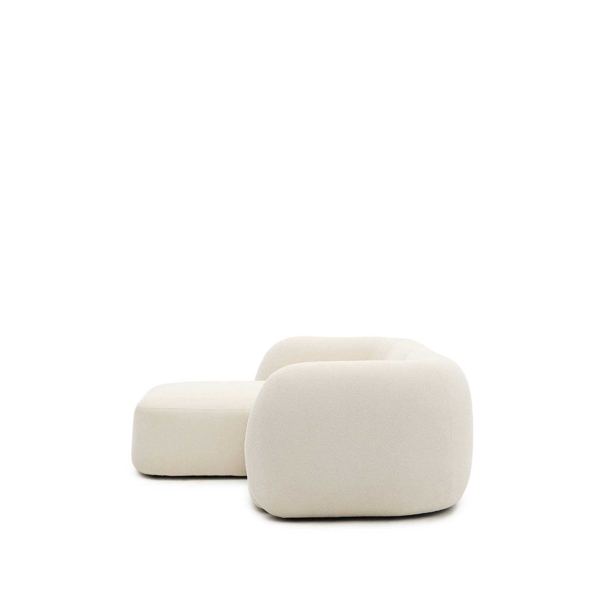 Модульный 2-местный диван Martina в экрю шенилле с левым шезлонгом 230 см La Forma (ex Julia Grup)