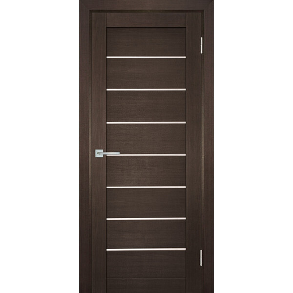 Межкомнатная дверь Graf ТЕХНО-708 белый сатинат Венге (2000 х 900)