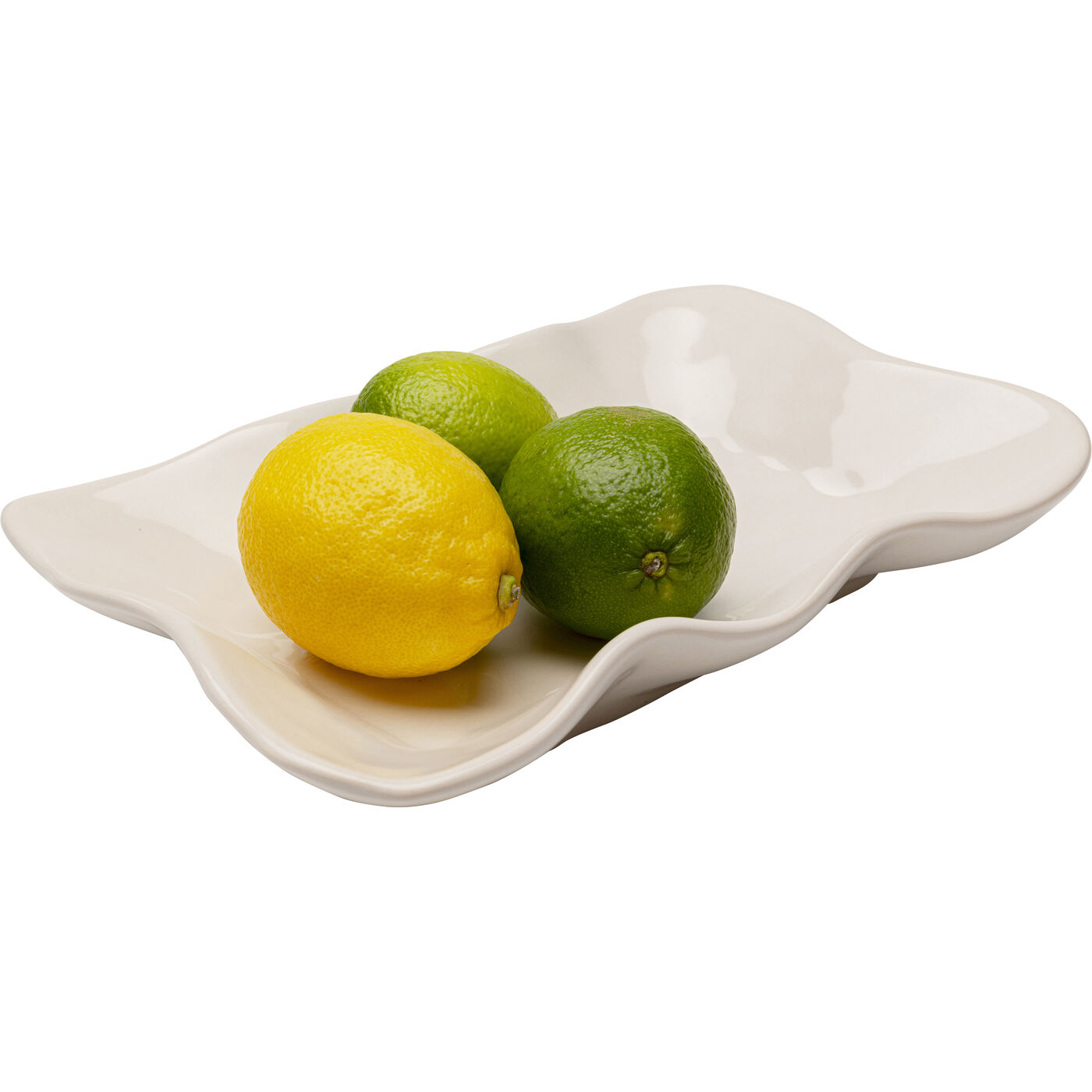 Тарелка сервировочная Organic Cream 17x26cm KARE 58197