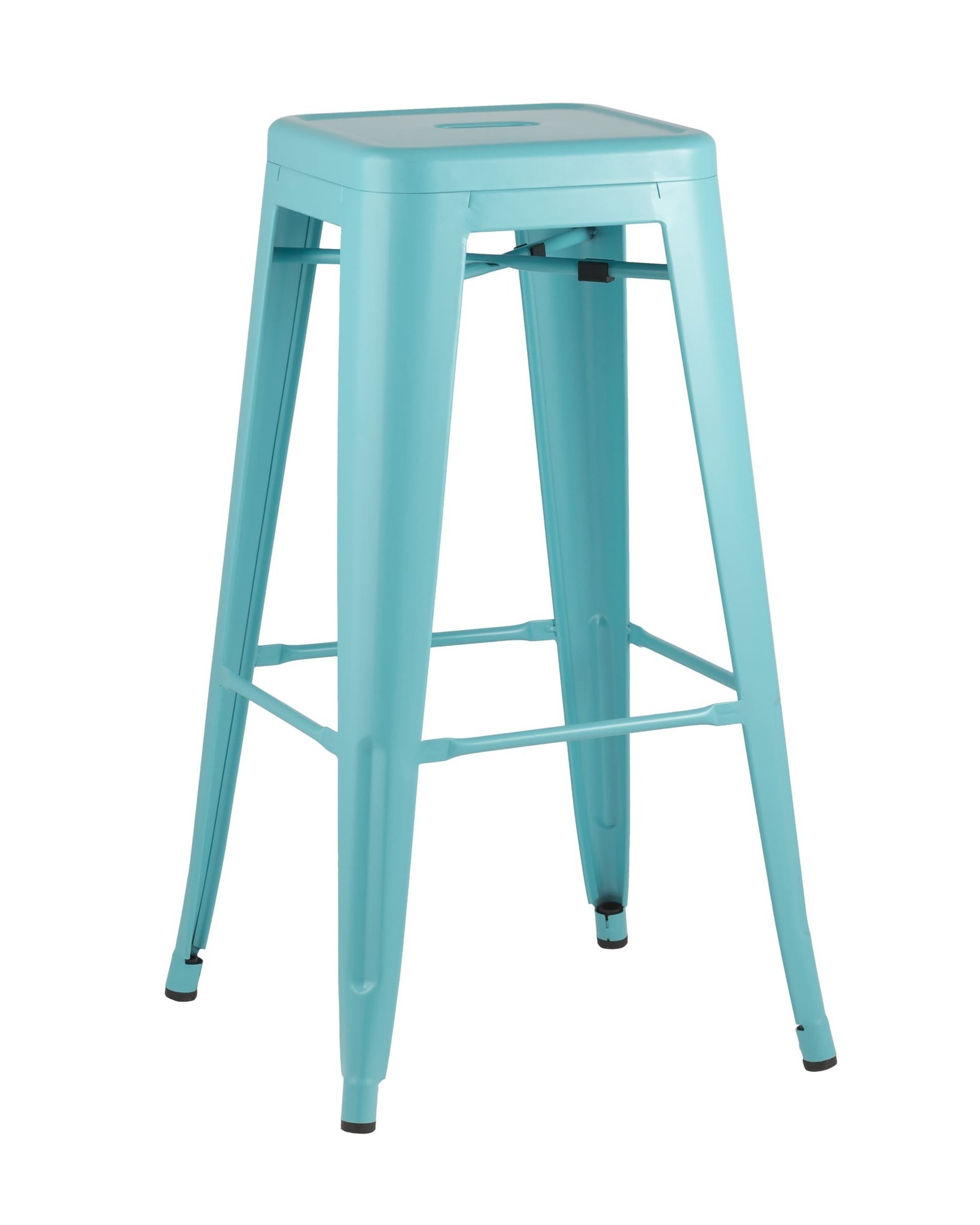 Стул барный TOLIX голубой матовый Stool Group