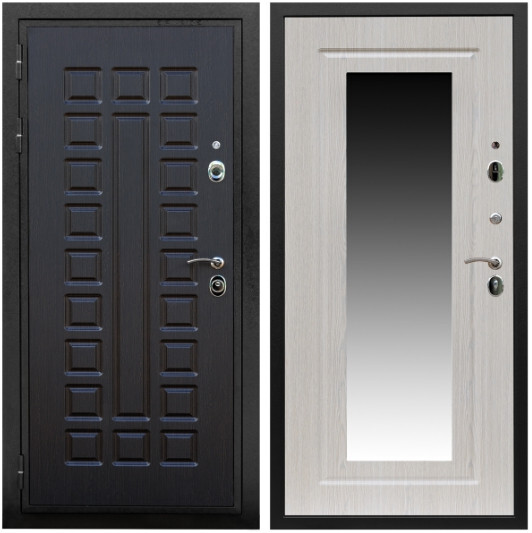 Дверь входная Graf Триумф МДФ 16 мм ФЛ-183 Венге / МДФ 16 мм ФЛЗ-120 Дуб беленый