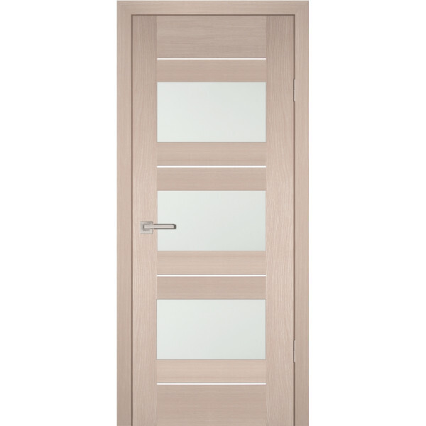 Межкомнатная дверь Graf PS-11 белый сатинат Капучино Мелинга (2000 х 400)