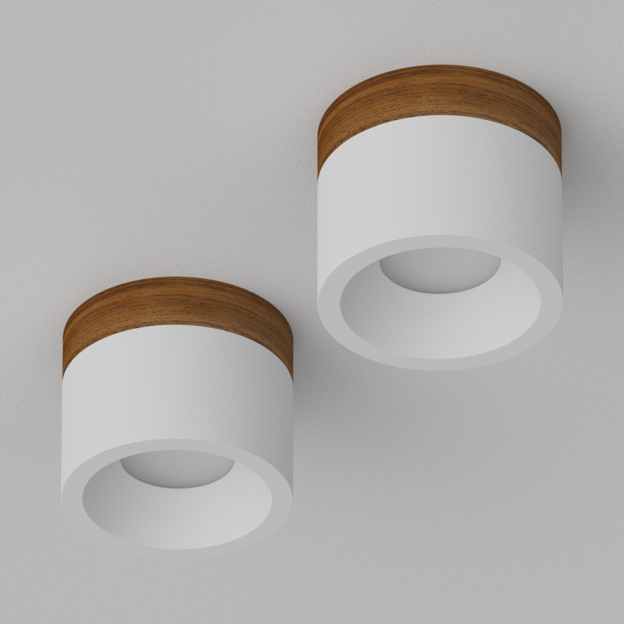 Накладной светодиодный светильник Ledron SUITABLE MINI Wooden White
