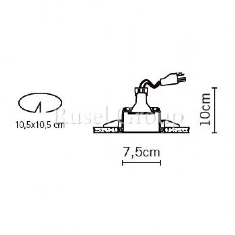 Встраиваемый светильник Fabbian Tools F19 F01 01