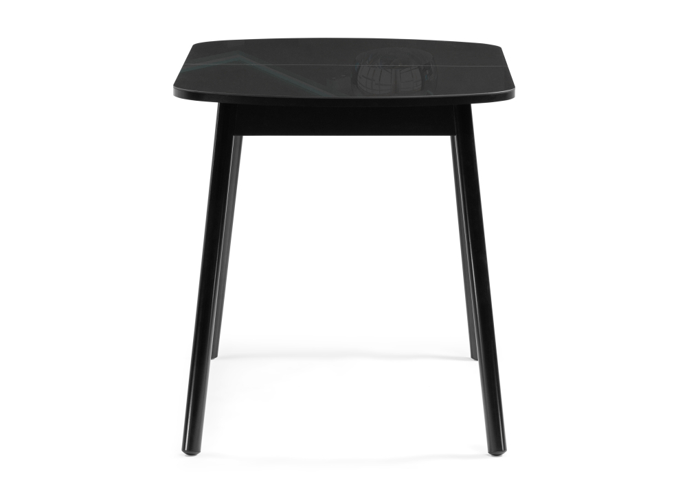 Стол стеклянный Woodville Агат черный / черный 379005