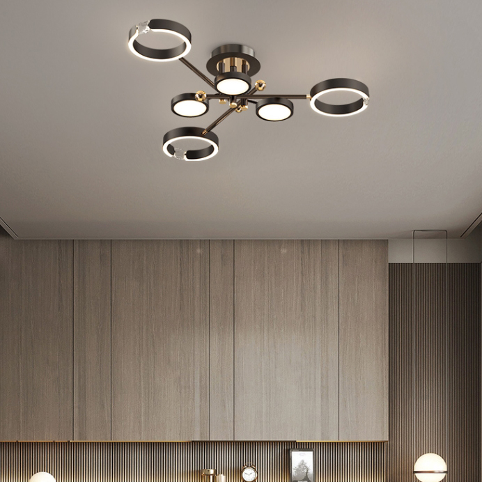 Потолочная люстра SELLIF CH L12 Black by ImperiumLoft