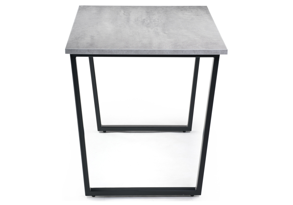 Стол деревянный Woodville Лота Лофт 120х74х75 25 мм черный матовый / бетон 489666