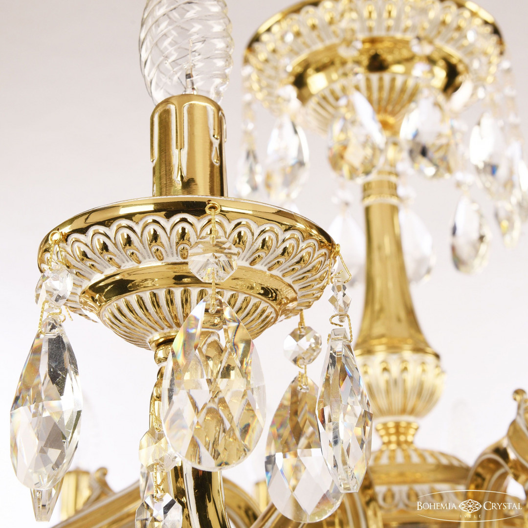 Люстра бронзовая с хрусталём 75102/12/250 B GW