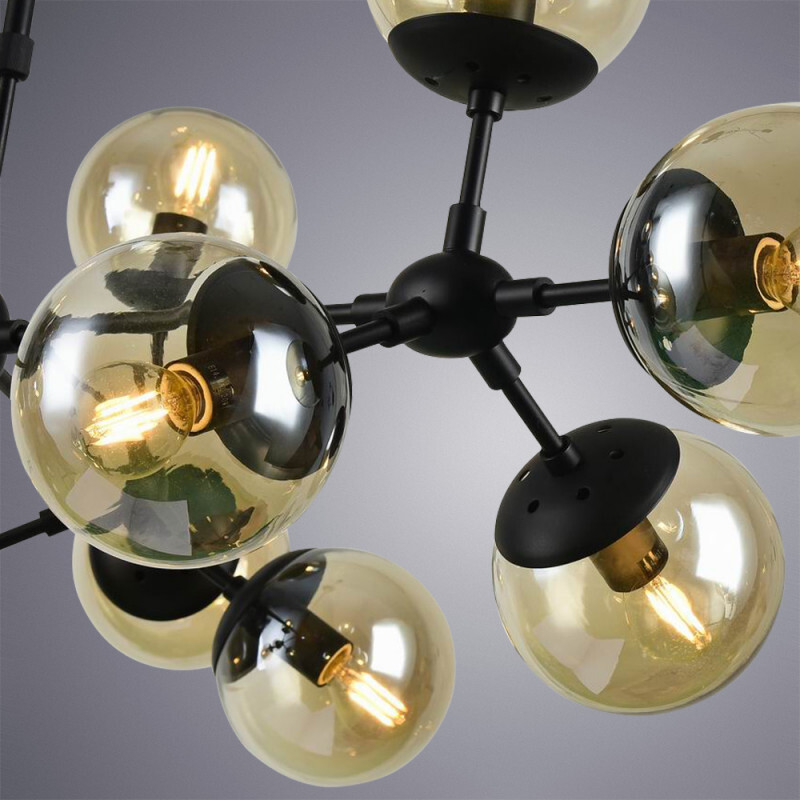 Люстра на штанге Arte Lamp A1664SP-12BK