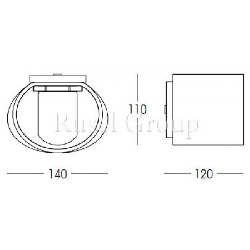 Настенный светильник Linea Light Elipse 6905