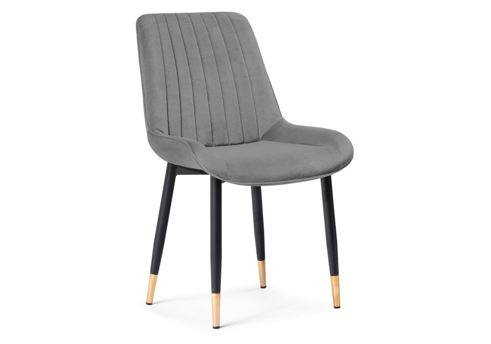 Стул Woodville Seda 1 dark gray / gold / black 15285