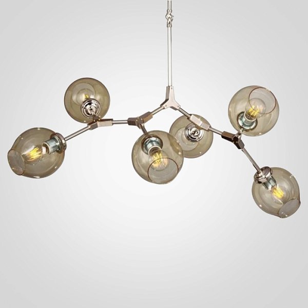 Люстра Branching Bubble Chandelier 6 Amber by ImperiumLoft