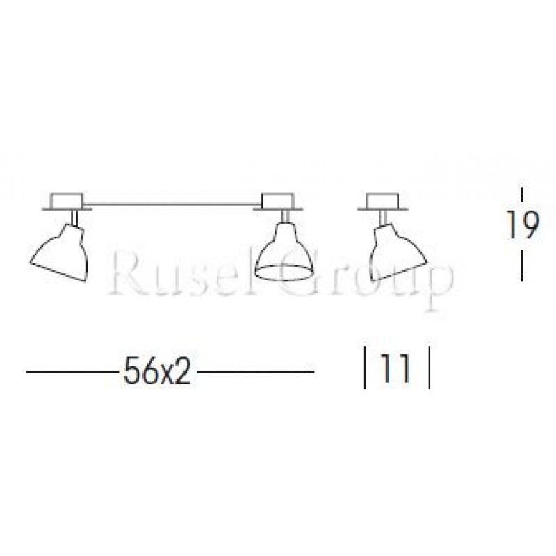 Настенно-потолочный светильник Linea Light Campana 4428