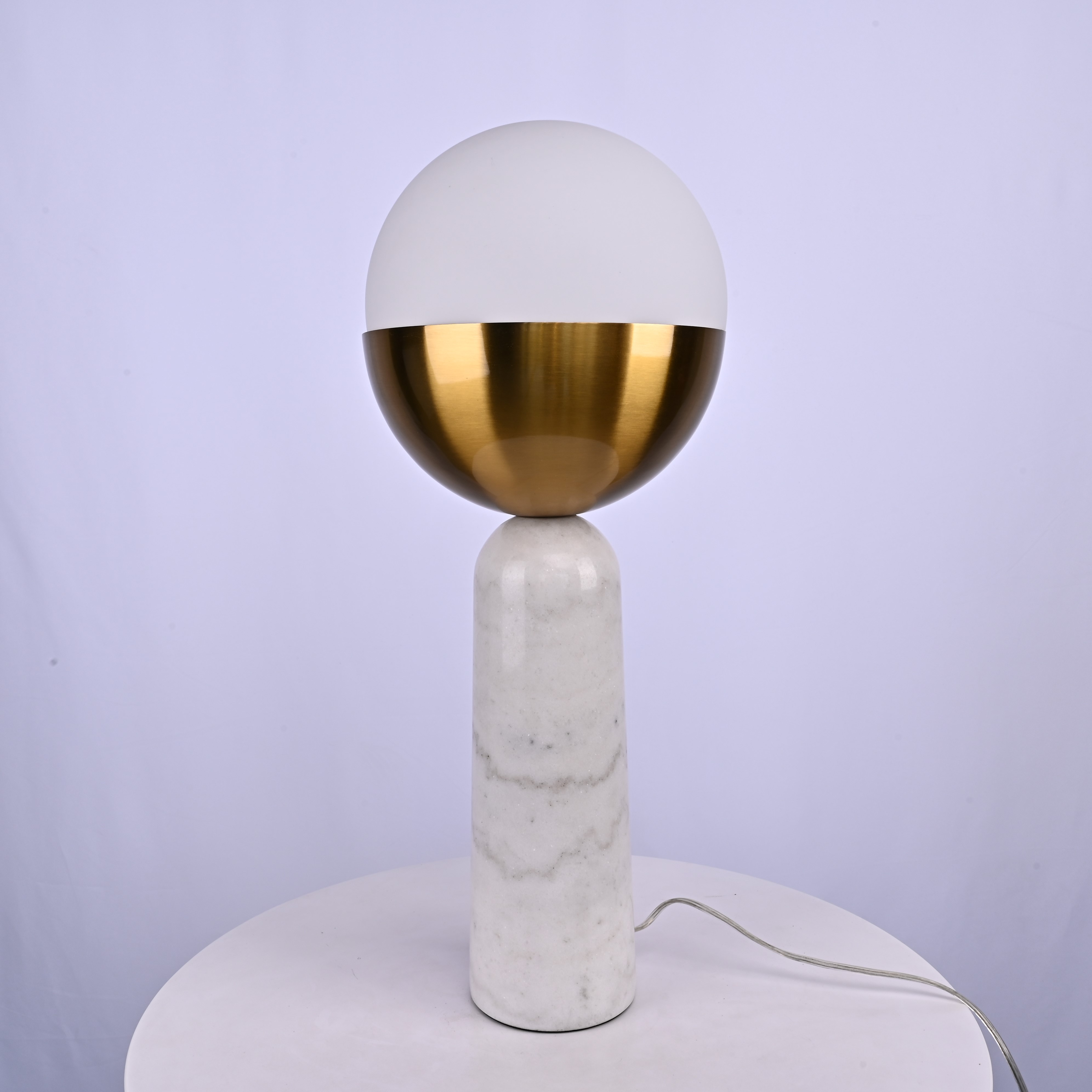 Настольная Лампа Marble Globe White By Imperiumloft