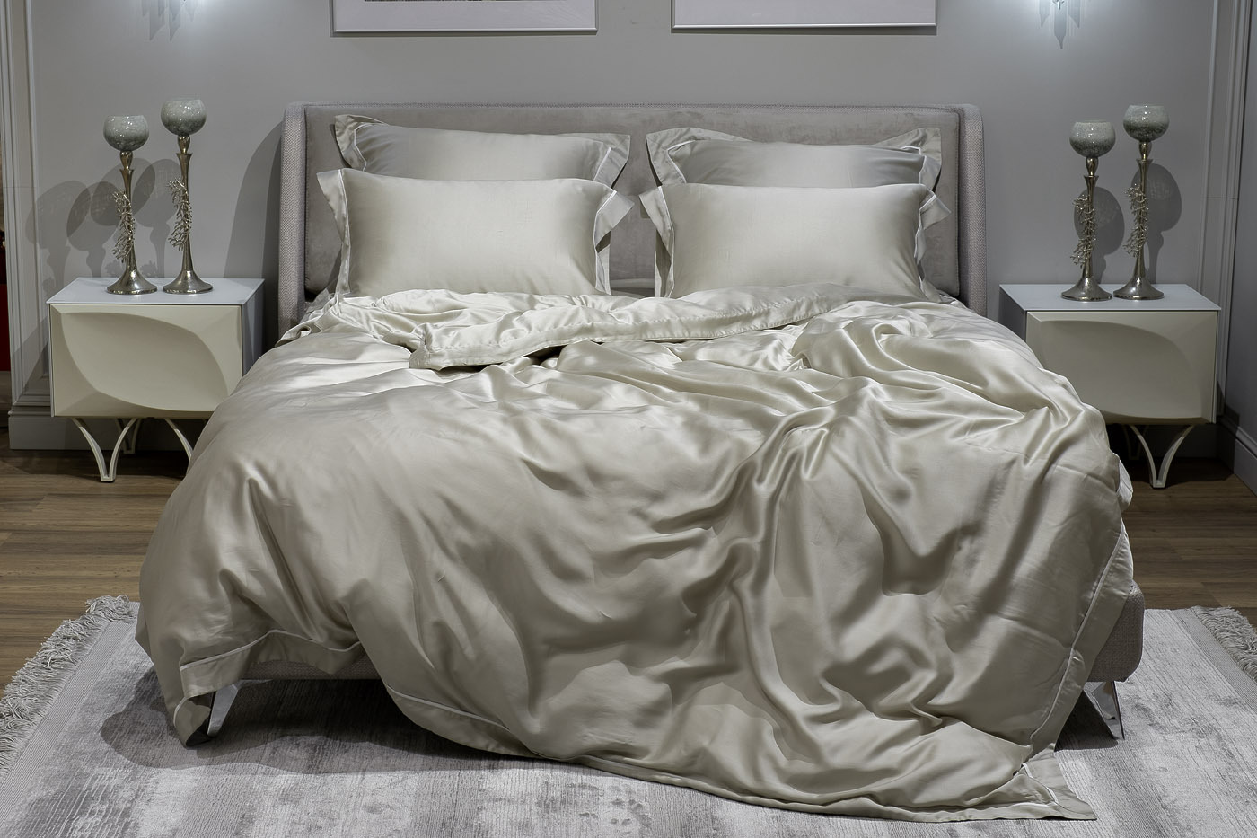 Пододеяльник "Сопрано" 220х200см оливковый Garda Decor 107TD-D0043DG-POD SOPR OLIV