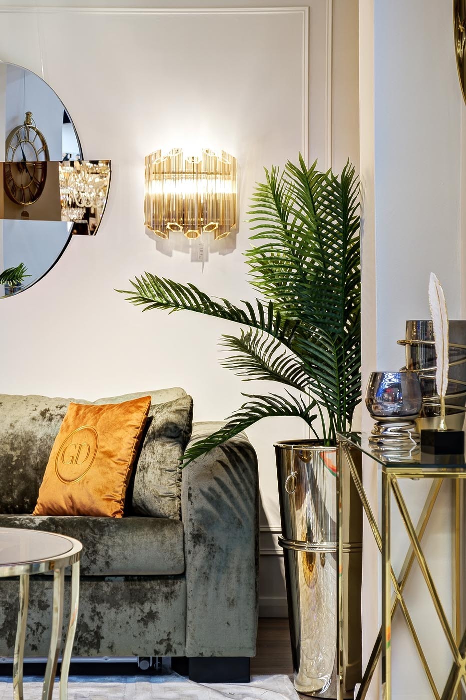 Бра из прозрачного стекла Garda Decor 20MB3451-2